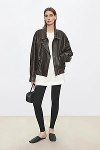 Fine-spun Wool Stretch Leggings