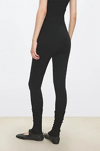 Fine-spun Wool Stretch Leggings