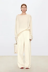 Fine Wool Stretch Waist Trousers
