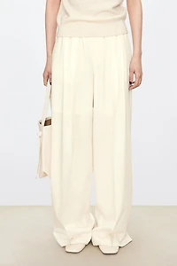 Fine Wool Stretch Waist Trousers
