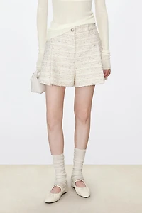 French LESAGE Pleated Skirt Pants
