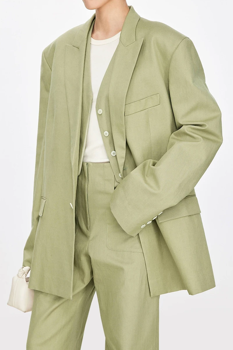 French Linen Supima Cotton Silhouette Suit
