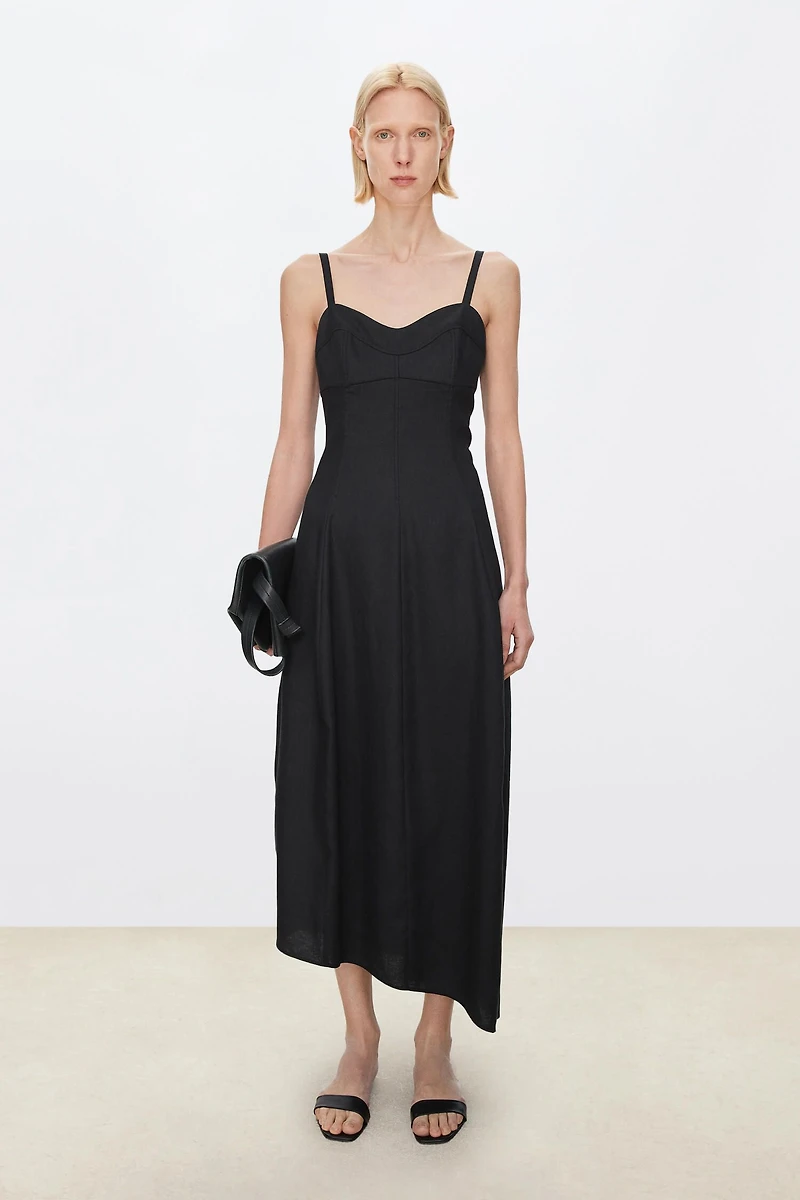 French-linen Resort Dress