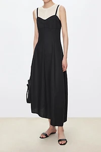 French-linen Resort Dress