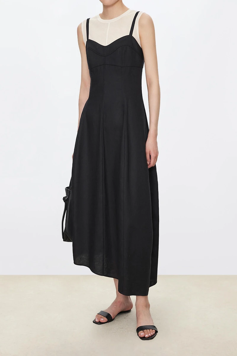 French-linen Resort Dress