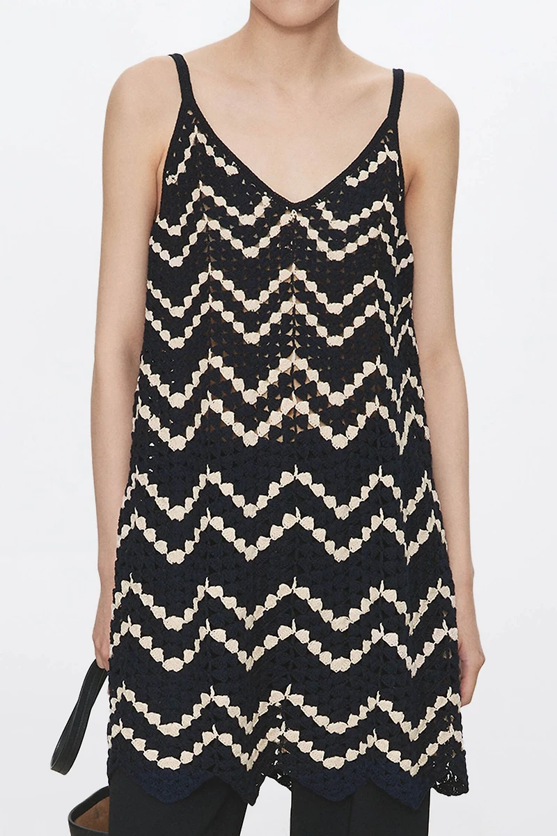 Hand-crocheted Cotton Yarn Camisole Dress