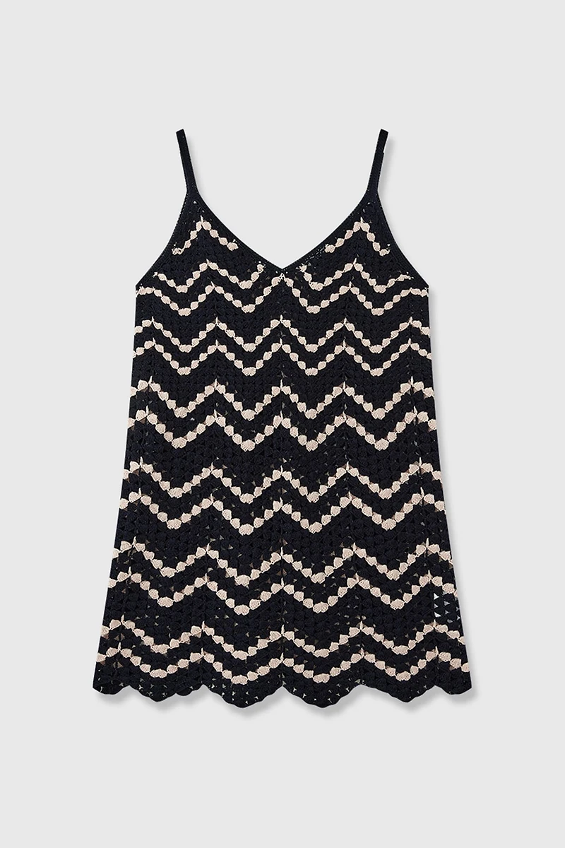 Hand-crocheted Cotton Yarn Camisole Dress