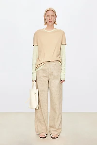 Hand-Drawn Straight Denim