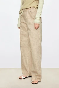 Hand-Drawn Straight Denim