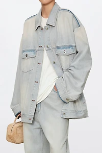Hand-Frayed Denim Jacket