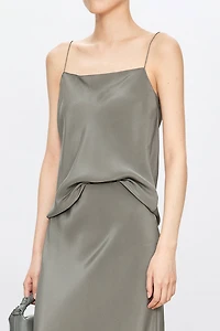 Heavy Crinkled Silk Camisole