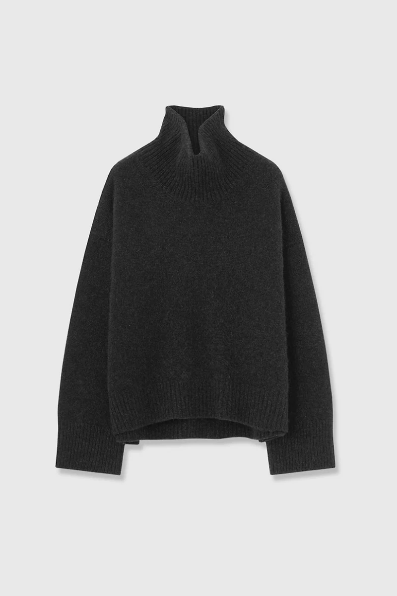 Heavyweight 100% LP Cashmere Turtleneck Sweater