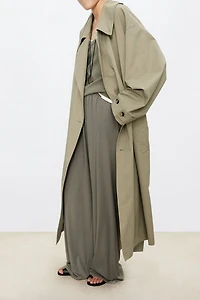High-Density Nylon Cotton Trench Coat