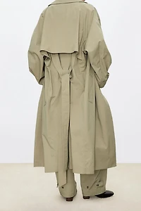 High-Density Nylon Cotton Trench Coat