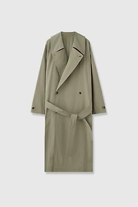 High-Density Nylon Cotton Trench Coat