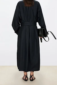 High-Density SUPIMA Cotton Double-Breasted Trench Coat