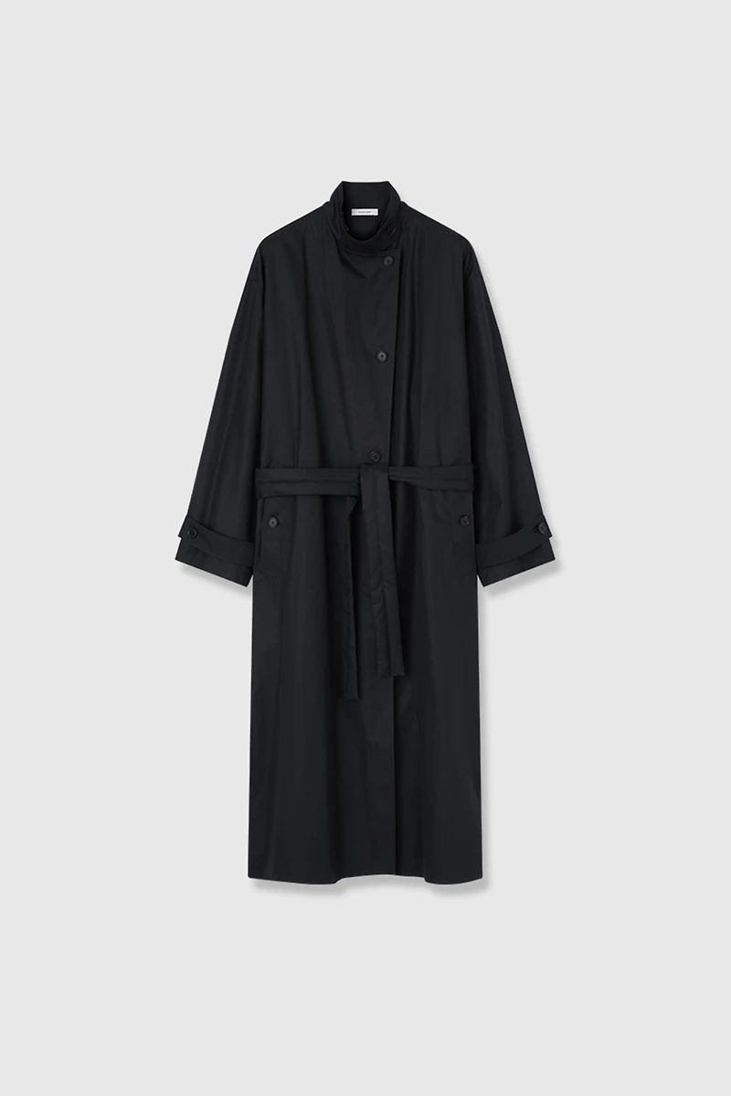 High-Density SUPIMA Cotton Double-Breasted Trench Coat