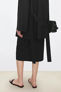 High-Waisted Straight Skirt