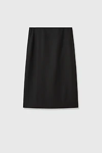 High-Waisted Straight Skirt