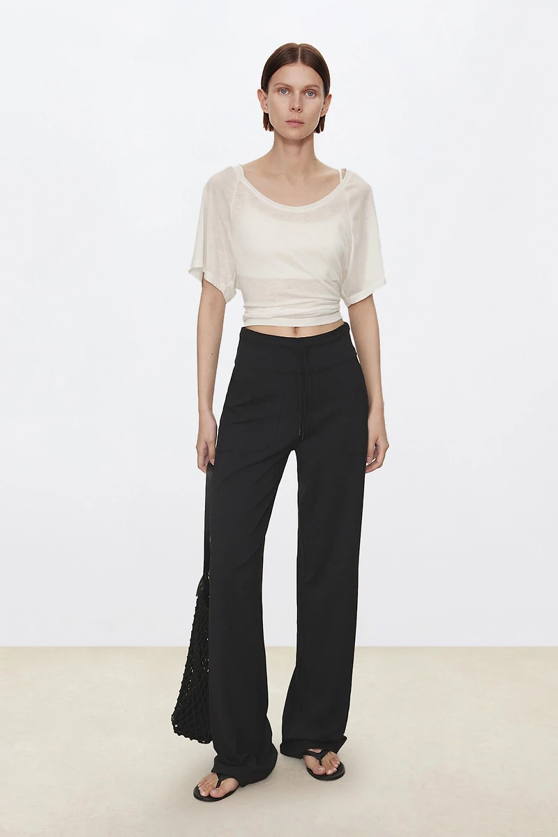 High‑stretch Wide‑leg Yoga Pants