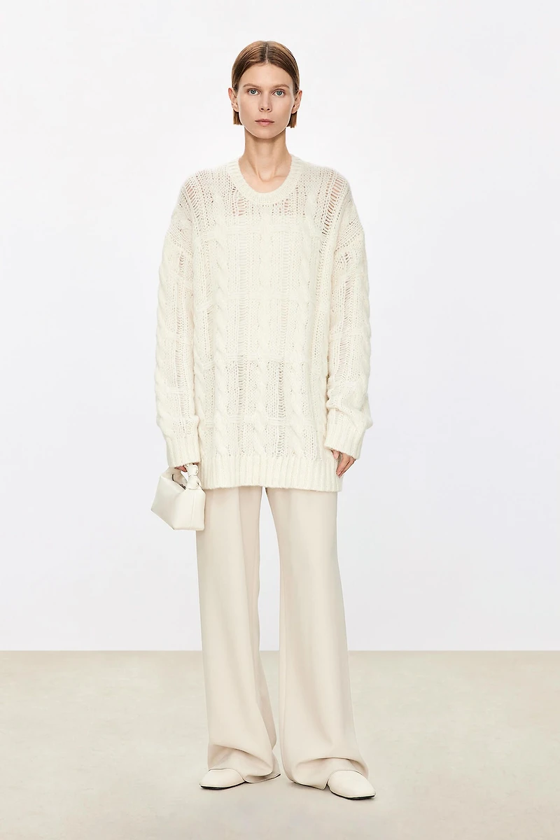 Italian Alpaca Wool Chunky Knit Sweater