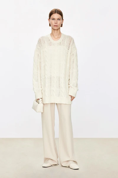 Italian Alpaca Wool Chunky Knit Sweater