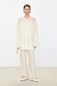Italian Alpaca Wool Chunky Knit Sweater