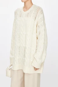 Italian Alpaca Wool Chunky Knit Sweater