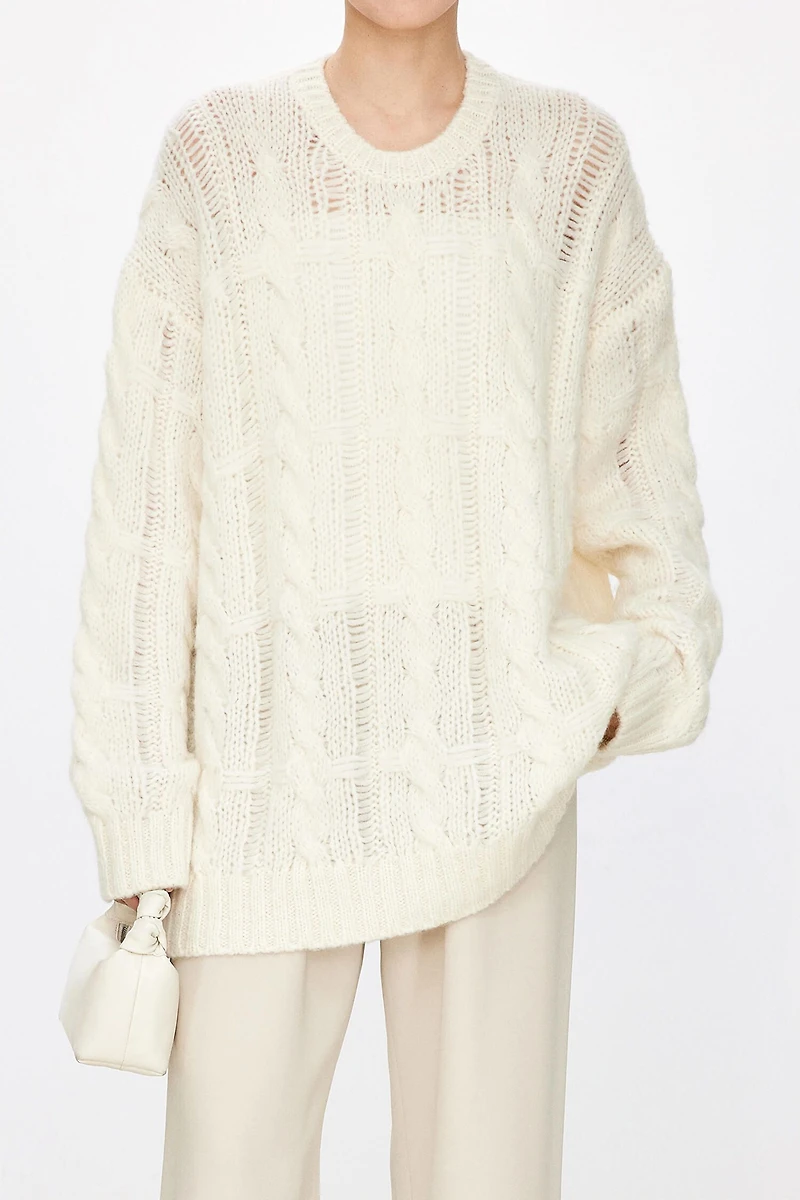 Italian Alpaca Wool Chunky Knit Sweater