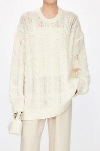 Italian Alpaca Wool Chunky Knit Sweater