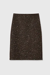 Italian COLOMBO Bouclé Tweed Midi Skirt