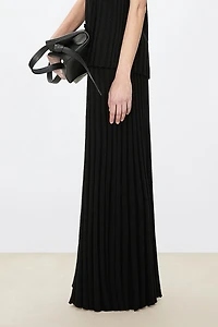 Italian Cool Feel Cashmere Wool Extra Long Skirt
