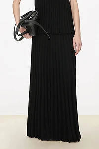 Italian Cool Feel Cashmere Wool Extra Long Skirt