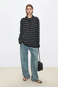 Italian Cotton Stretch Straight-Leg Jeans