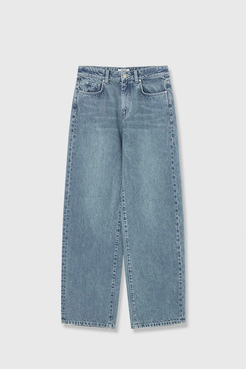 Italian Cotton Stretch Straight-Leg Jeans