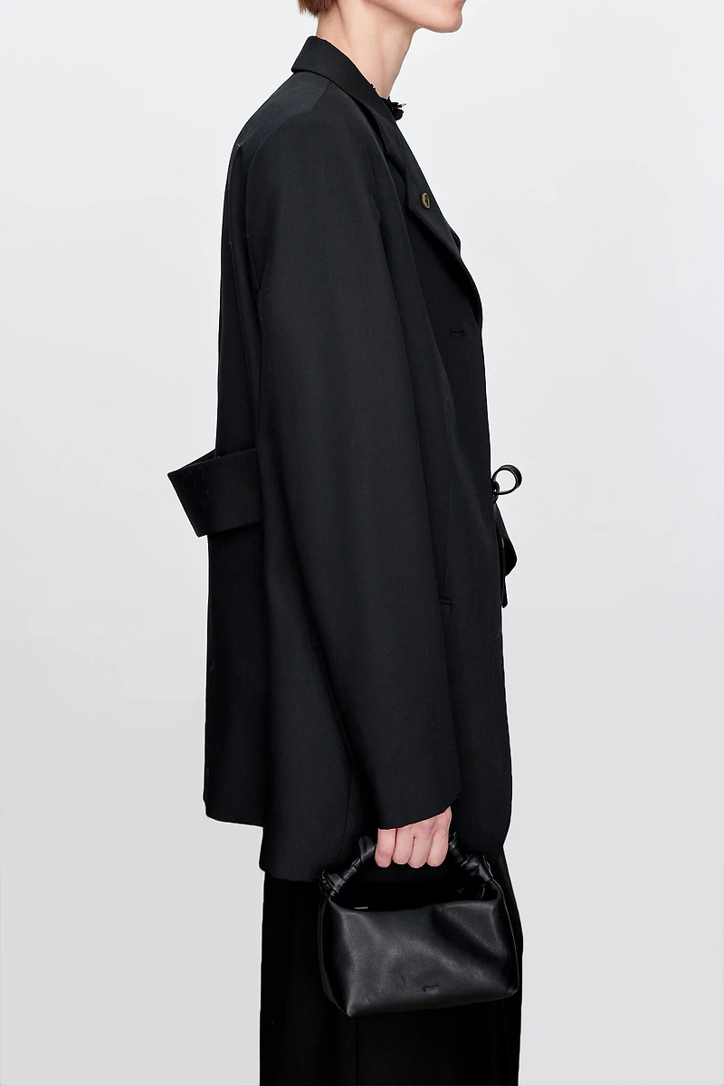 Italian Fine Wool Back-Slit Blazer