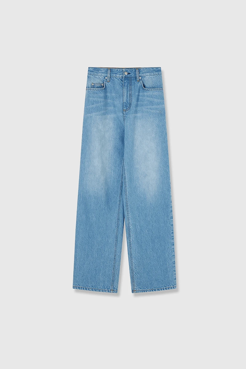 Italian Imported 100% Cotton Straight Leg Jeans