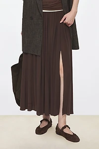 Italian Suede Hand-Pleated Ballet Flats