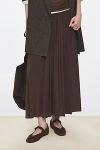 Italian Suede Hand-Pleated Ballet Flats