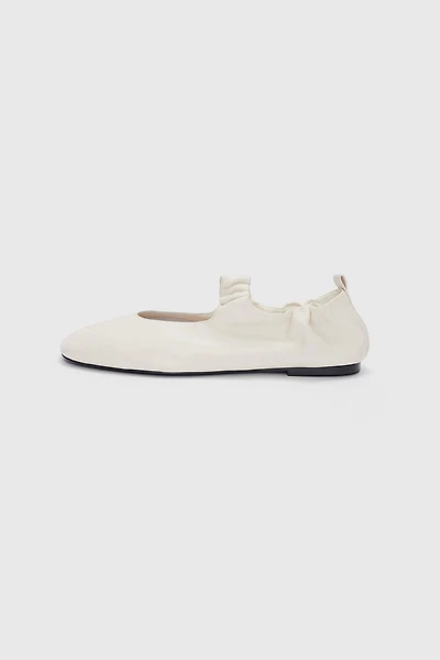 Italian Lambskin Hand-Pleated Ballet Flats