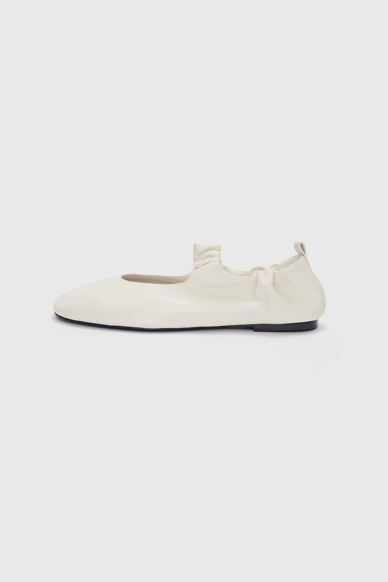Italian Lambskin Hand-Pleated Ballet Flats
