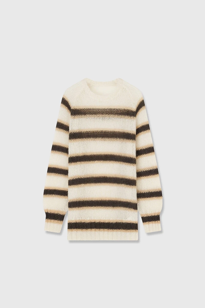Italian Mohair Striped Sweater