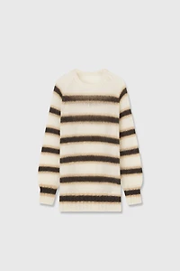 Italian Mohair Striped Sweater