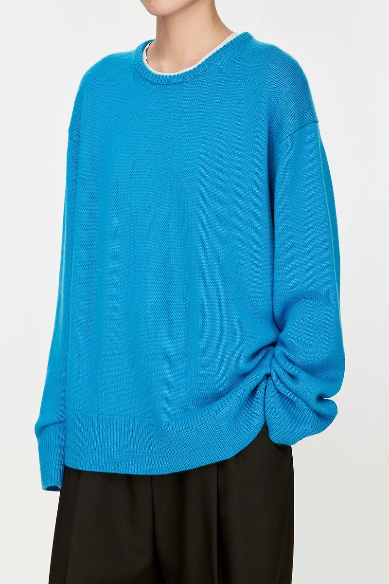 Italian Pure Cashmere Crew-neck Sweater