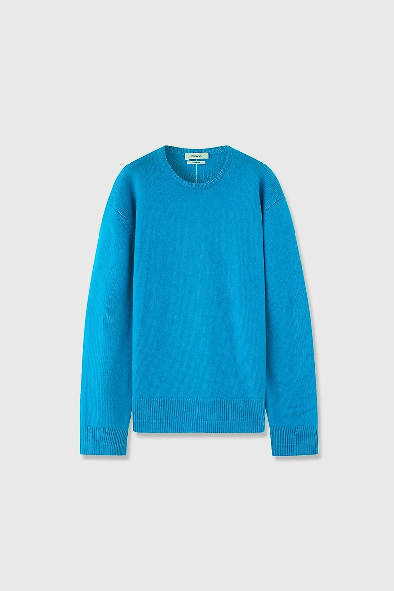 Italian Pure Cashmere Crew-neck Sweater