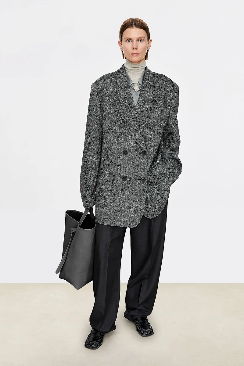 Italian Pure Wool Homespun Hand-Stitched Overcoat