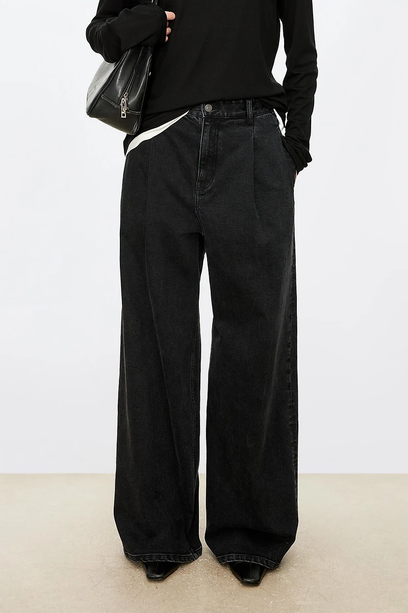 Italian Stretch Cotton Loose-Fit Denim