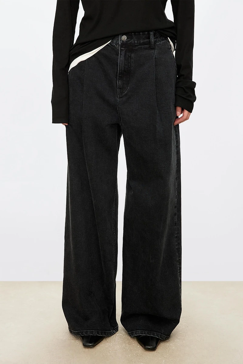 Italian Stretch Cotton Loose-Fit Denim