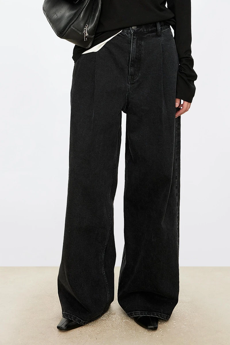 Italian Stretch Cotton Loose-Fit Denim
