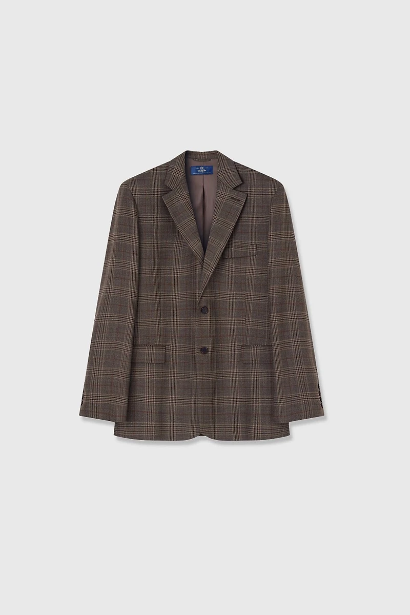 Italian VBC Twisted Two-Tone Wool Blazers